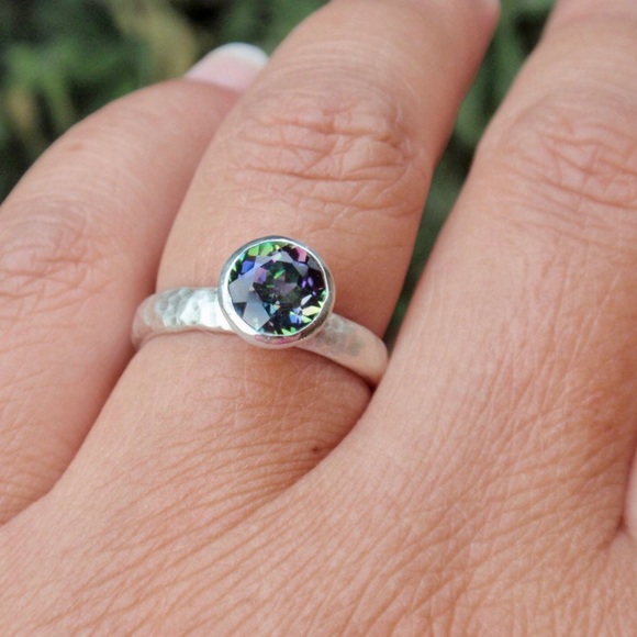 Mystic Topaz and Sterling Silver Ring - Picture 3 of 4